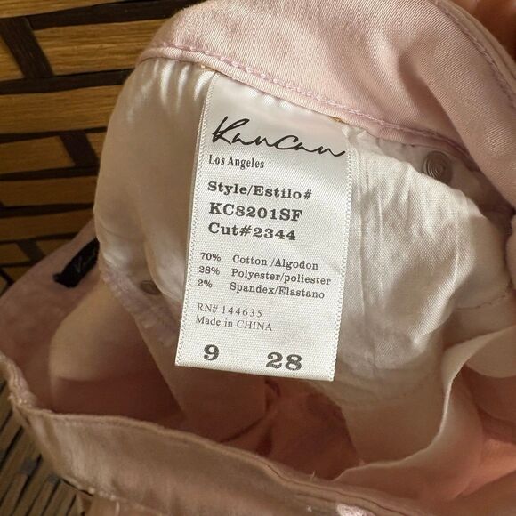 KanCan Pale Pink Moto Style Skinny Leg Jeans‎ Size 9/28 - Picture 7 of 8